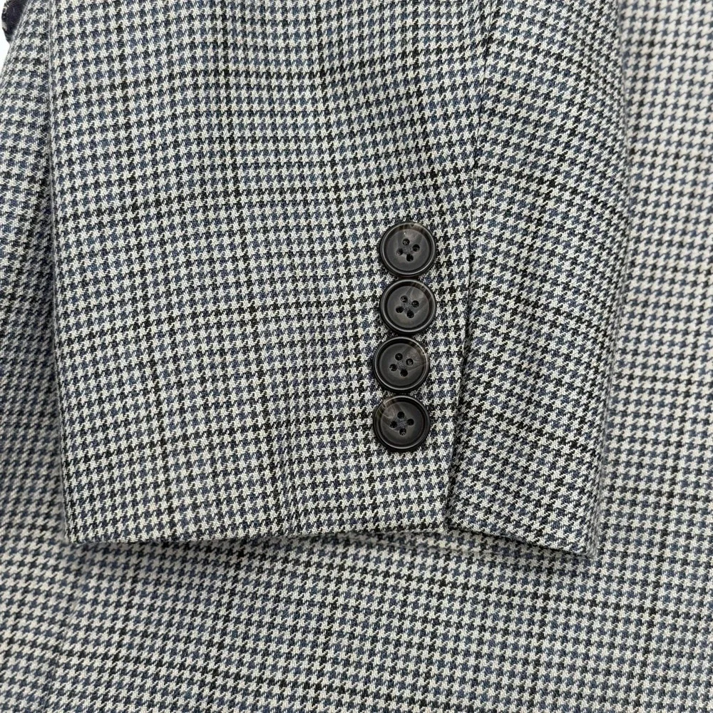 Lauren by Ralph Lauren Men's 40L Wool Silk Blend Slim Sport‎ Coat Houndstooth